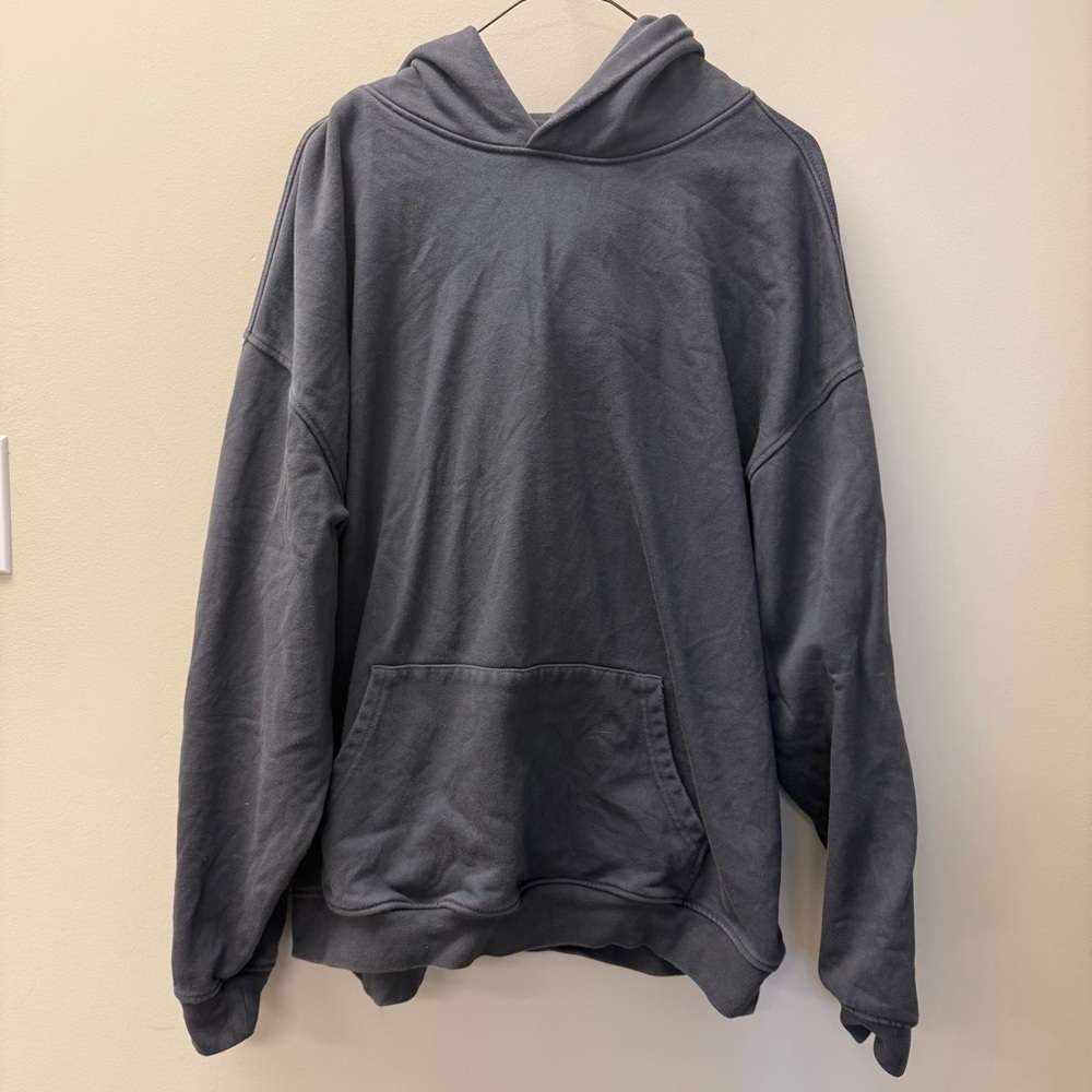 Yiume 2XL Charcoal Graphic Hoodie Oversized Classic Fit